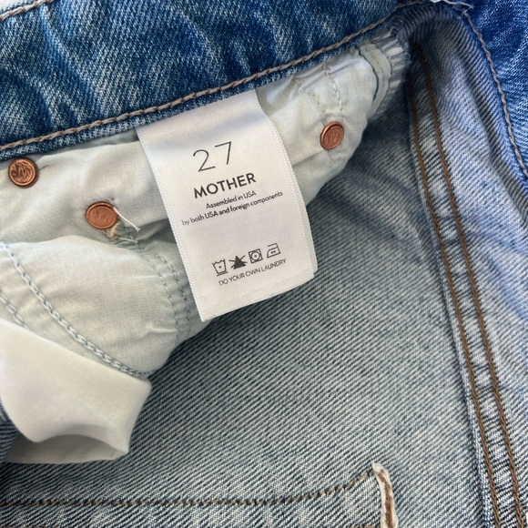 MOTHER Women's Light Blue Denim Jeans - Size 27 - Picture 3 of 5